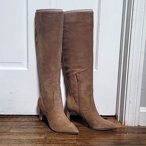 New! Tall Suede Tan Nine West Boots- Size 6
